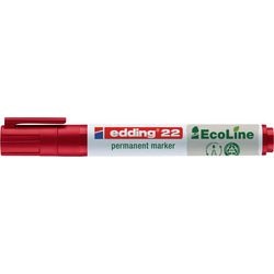 Creativ Company Permanentmarker edding e-22 breite Meißelspitze rot