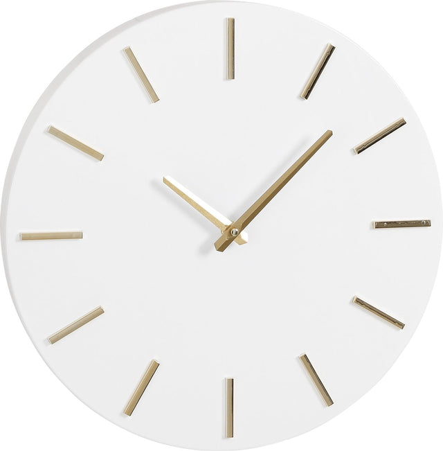 Mica decorations - brixen wandklok - ø36 cm - wit
