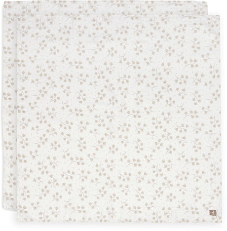 Jollein hydrofiele doek large - 115x115cm - leafy dreams - 2 stuks