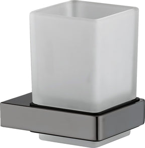 Plieger altea glashouder – bekerhouder badkamer - wandmontage – geborsteld gunmetal