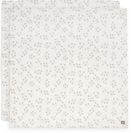 Jollein hydrofiele doek large - 115x115cm - leafy dreams - 2 stuks