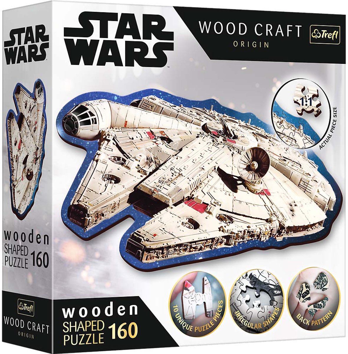 Trefl Star Wars Holzpuzzle Millennium Falcon 160 Teile FSC.