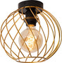 Lucide danza - plafonnière (plafondlamp) - ø 25 cm - 1xe27 - mat goud messing