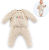 Corolle Babypuppen-Trainingsanzug – beiges Outfit für Puppe 42 cm.