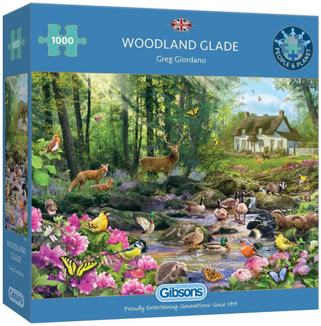Gibsons – Waldlichtung (von Greg Giordano) – 1000 Teile 68 × 49 cm (B × H) – Puzzle für Erwachsene