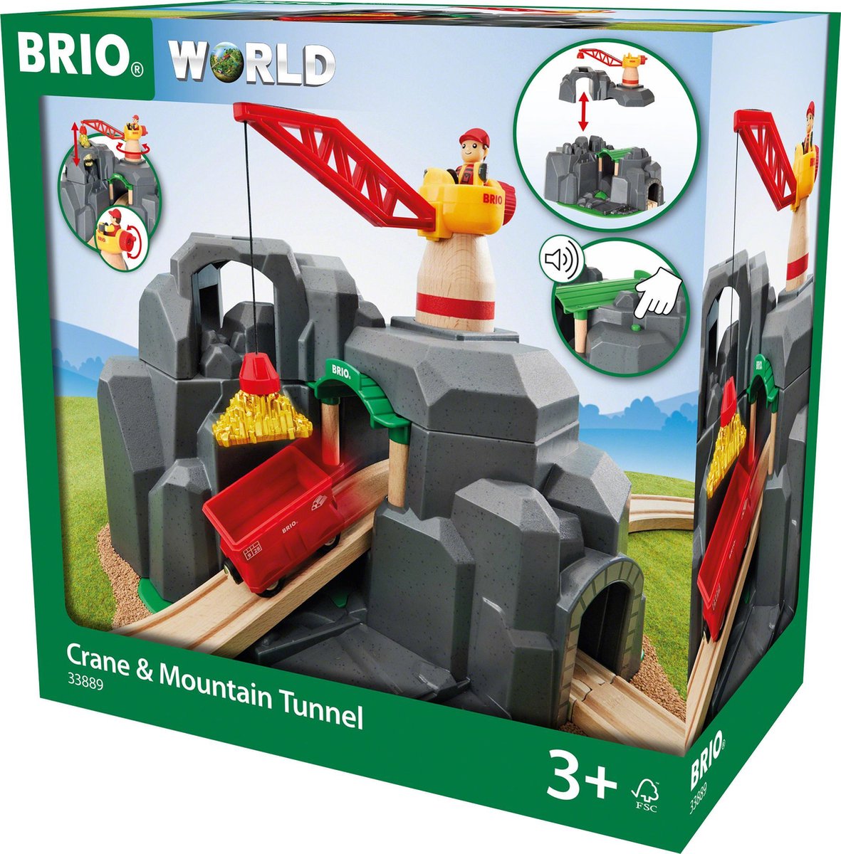 Brio-Kran und Bergtunnel - 33889