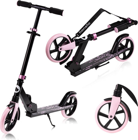 Lionelo Luca – Roller – Tragkraft bis 100 kg – Kinderroller – Lager ABEC-7 – für Jungen und Mädchen – drei einstellbare Höhenoptionen