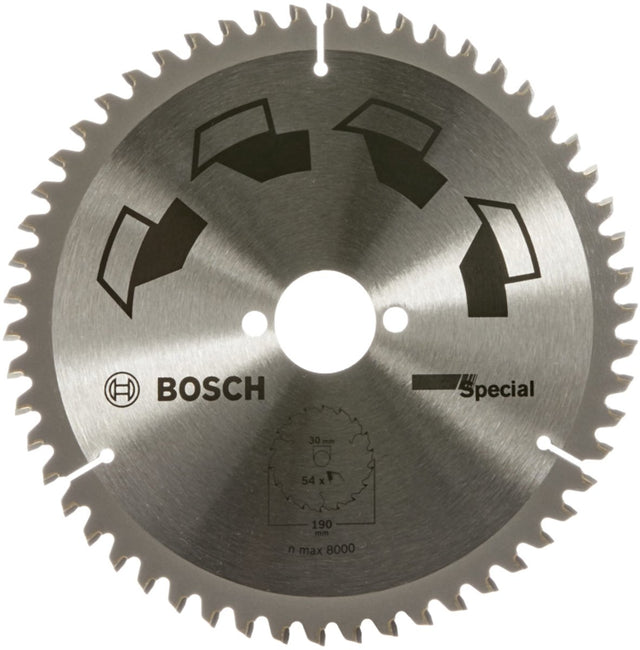 Bosch Kreissägeblatt Spezial 190 x 2 x 30 mm - T54