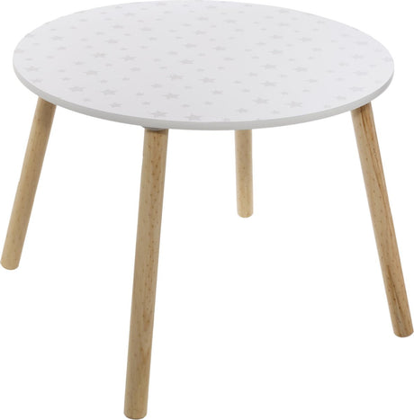 Bester Tisch 60cm weiß mit Aufdruck