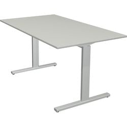 Kerkmann Schreibtisch Form 2 grau, silber