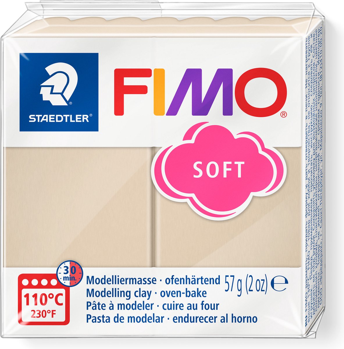 Fimo® weich, sahara, 57 gr 1 Box