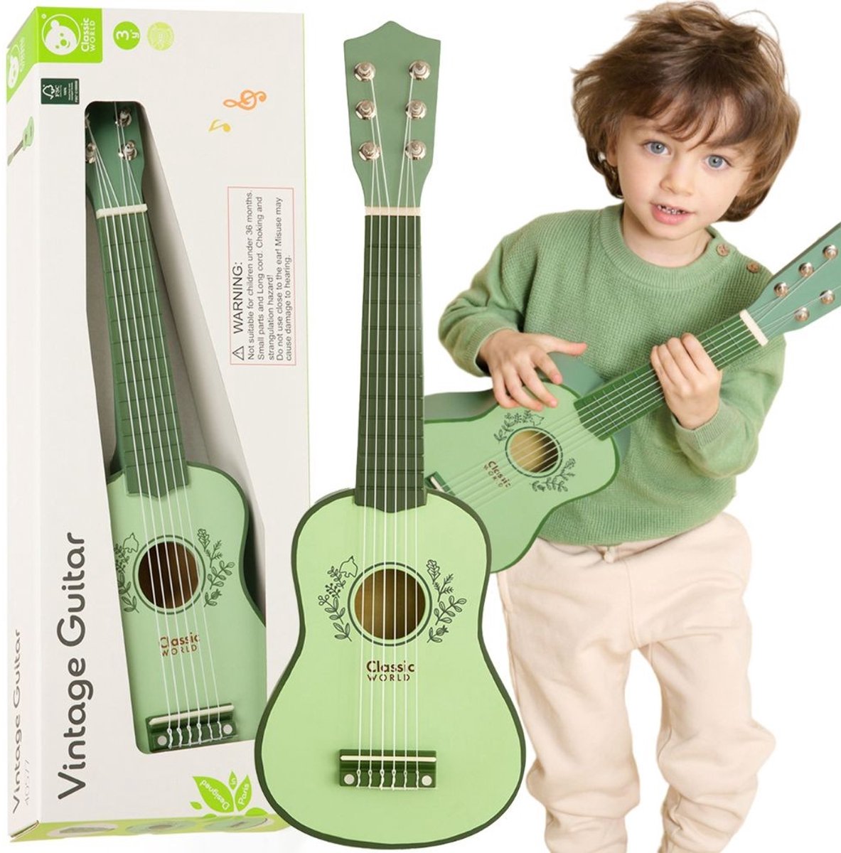 Klassische Vintage-Gitarre aus Holz