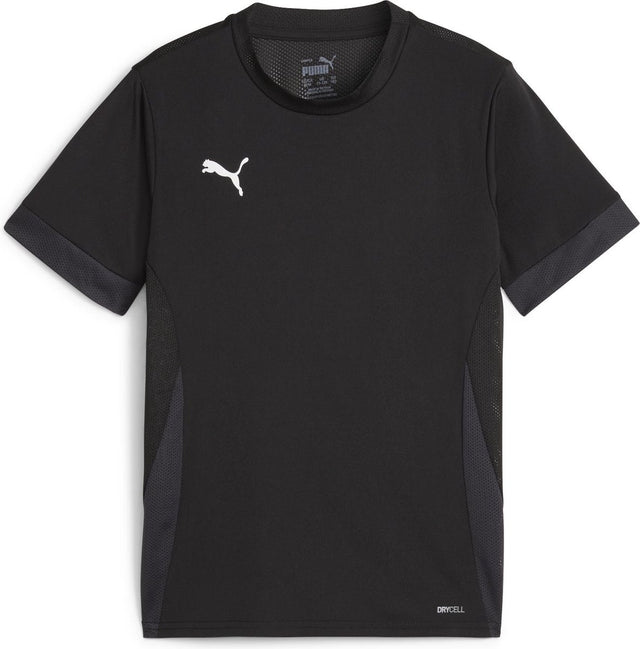 Puma Teamgoal Matchday Jersey Jr Unisex-Sportshirt – Schwarz-Weiß-Flat Dark Grey
