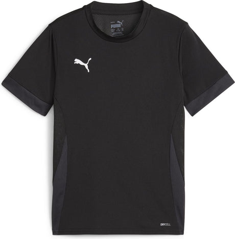 Puma Teamgoal Matchday Jersey Jr Unisex-Sportshirt – Schwarz-Weiß-Flat Dark Grey