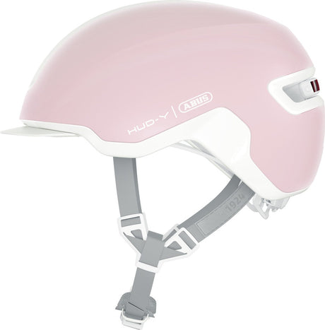 Abus Fahrradhelm Hud-y Pure Rose S – 51–55 cm – Pink – geeignet für den Einsatz auf Elektrofahrrädern – Stadtfahrrädern – 280 g