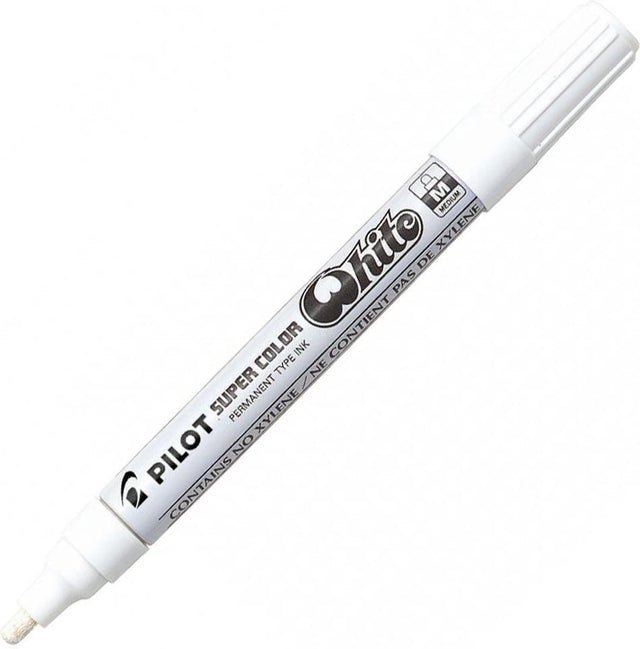 Pilot permanent-marker super color, medium, weiß