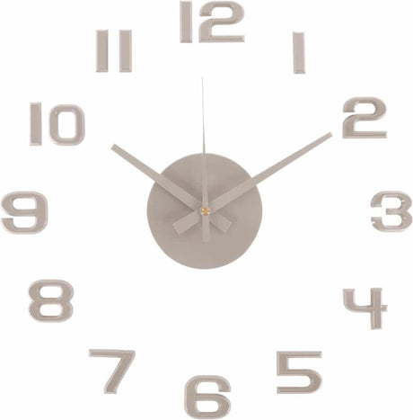 Karlsson wandklok diy sunset numbers - grijs - ø35cm - wandklok scandinavisch