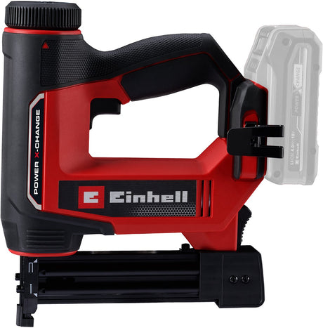 Einhell Akku-Nagler TE-CN 18 32 Li Solo – Power X-Change – 18 V Li-Ion – max. 20 Schuss pro Minute – inkl. 300 Nägel - inkl. 300 Heftklammern – exkl. Akku und Ladegerät