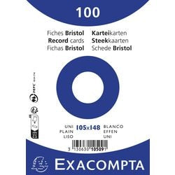 Karteikarten Exacompta 10509e, weißes Papier
