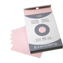 Karteikarten Exacompta 13238e rosa Papier