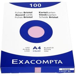 Karteikarten Exacompta 13336e rosa Papier