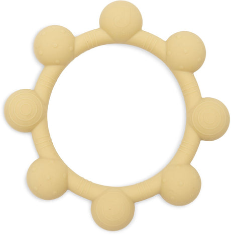 Jollein bijtring siliconen - speelgoed baby - sun - vanilla