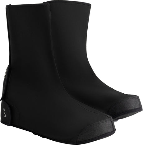 Bbb cycling rainshield overschoenen - voor woon-werk verkeer op stadsfiets e-bike - winddicht waterdicht - zwart - maat 37 42 - bws-41