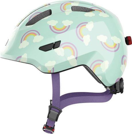 Abus Helm Smiley 3.0 LED Blue Regenbogen M 50-55 cm
