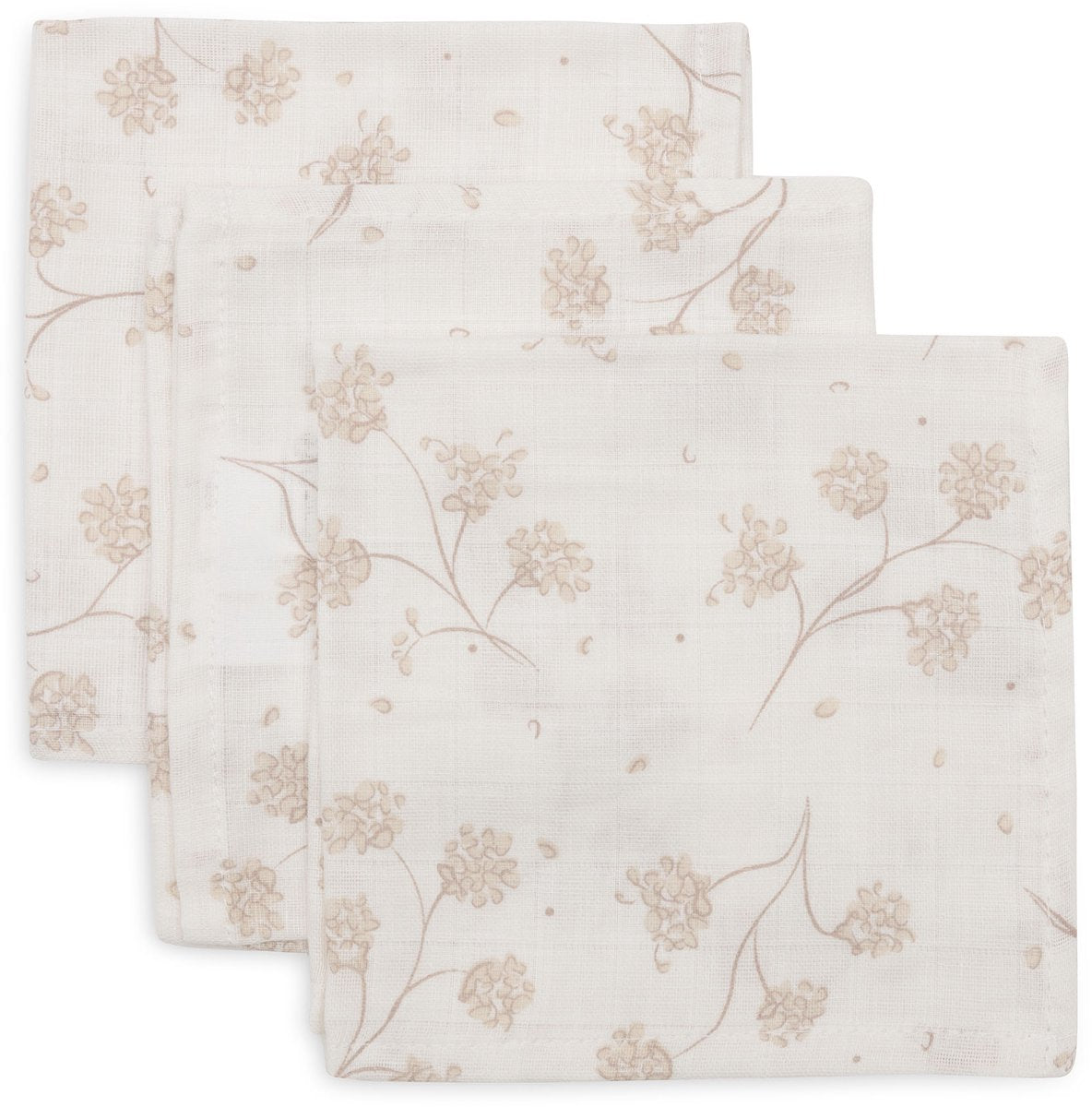 Jollein hydrofiel monddoekje basic - leafy dreams - 3 stuks