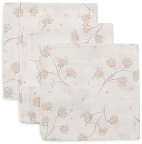 Jollein hydrofiel monddoekje basic - leafy dreams - 3 stuks