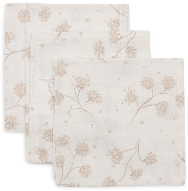 Jollein hydrofiel monddoekje basic - leafy dreams - 3 stuks
