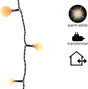 Edm bolvormige lichtslinger - guinguette stijl - warm licht - 120 led lampjes - 14 m - 71013