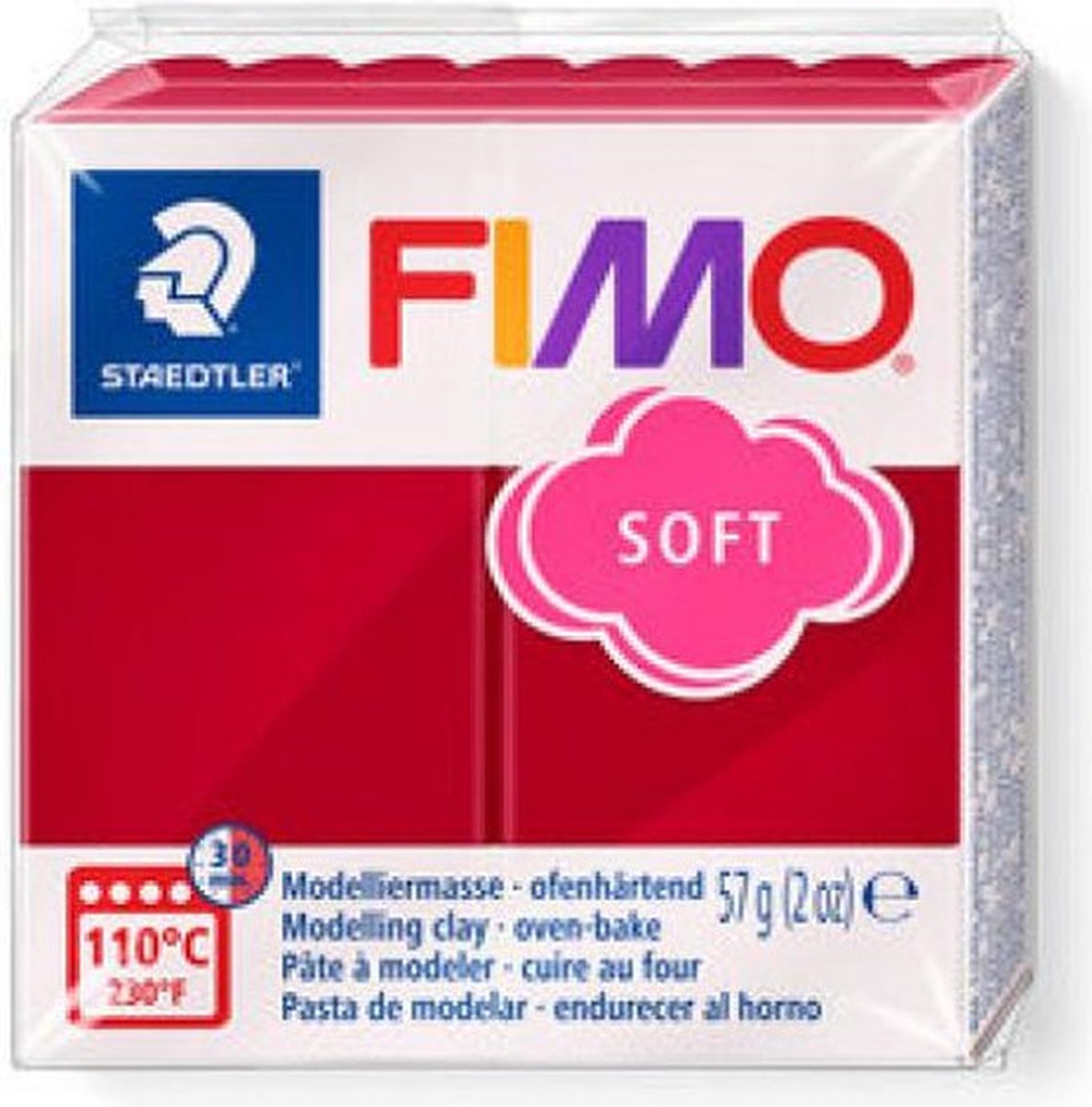 Fimo Soft-Modelliermasse 57 g Kirschrot