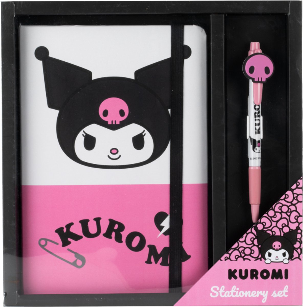 Konix Kuromi – Schreibset – Notizbuch + Stift – Sanrio