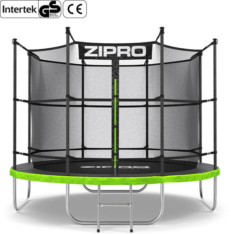 Zipro Jump Pro In - Trampolin - ø252cm 8ft - Trampolin mit Sicherheitsnetz - für Kinder - inklusive Leiter - max. 150 kg