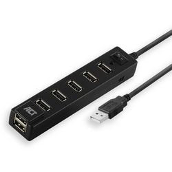 ACT -Konnektivität USB Hub 7 Port met aanen uit schakelaar