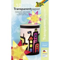 Transparentpapier Folia 18,5 x 29,7 cm 42 g m² Farbsortiment 10 Blatt
