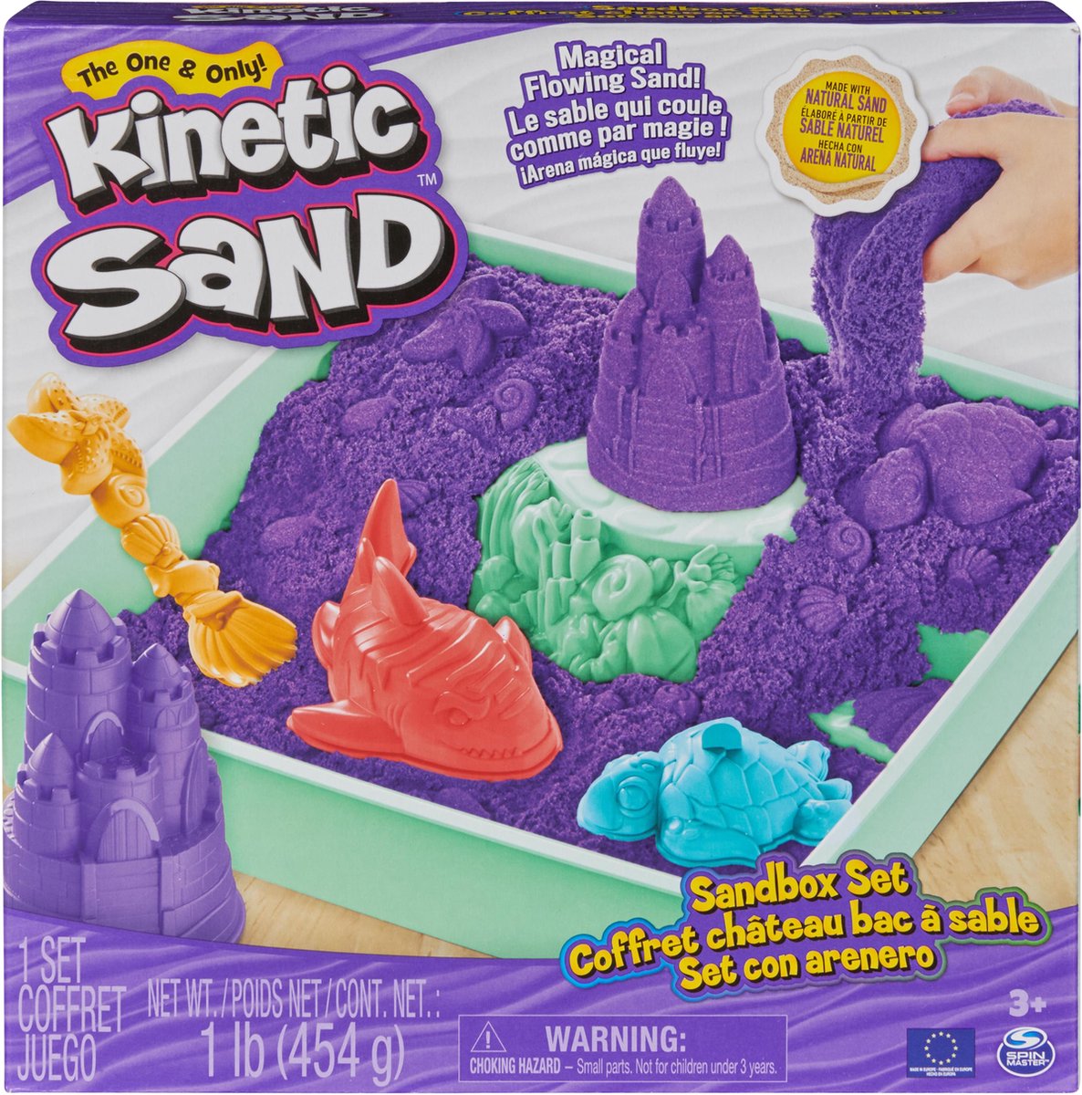 Spinmaster kinetischer Sand Sandkasten lila