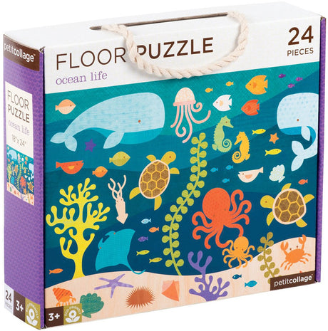 Petit Collage Bodenpuzzle Meeresleben – Lernspielzeug.