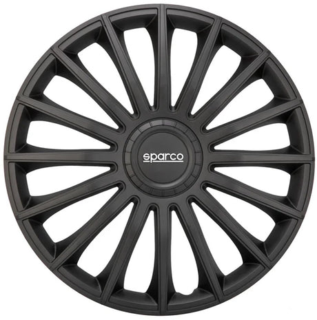 Sparco Hubcaps Torino 16 Zoll schwarzer Set von 4