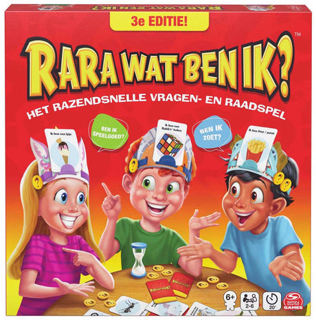 Spin Master Games Rara Was bin ich? Hedbanz 3. Auflage 2025 – neue Karten und Stirnbänder – 2–6 Spieler