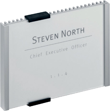 Door sign info sign durable aluminum back acrylic plate 14.9x10.55 cm