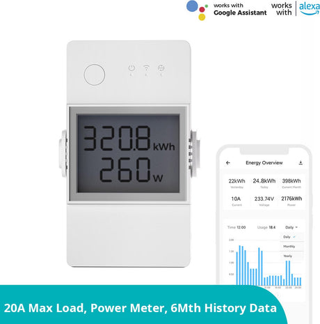 Sonoff WLAN-Smart-Energiezähler-Schalter POWR320D