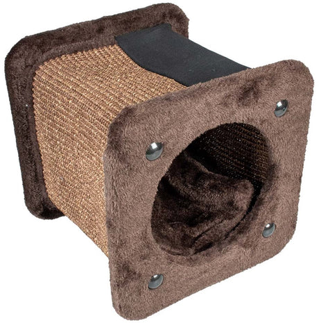 Duvo plus Entspannung! Kratztunnel quadratisch 30x30x28cm braun