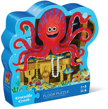 Crocodile creek vloerpuzzel octopus treasure - 36 stukjes