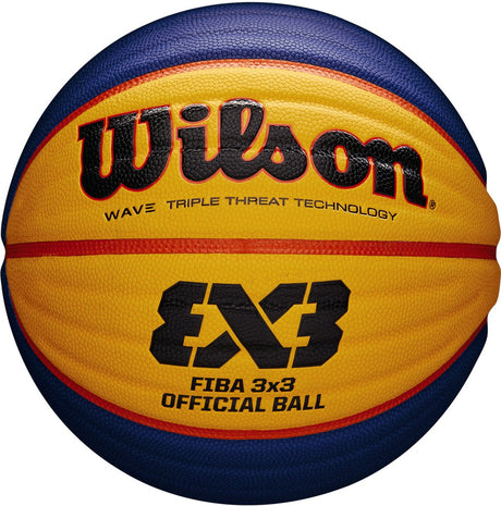 Wilson Fiba 3x3 – Basketball-Funktionär – Gelb Blau – Größe 6 – Kinder und Erwachsene 6