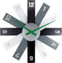 Nextime plexi – design wandklok – 40 cm – acryl – zwart – stil