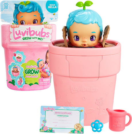 Moose luvibubs pop bella - magische groeibeleving: van zaadje tot pop - speelset