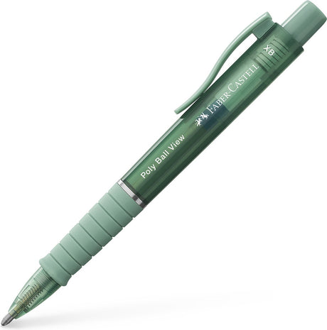 Faber-castell balpen - poly ball view - groene lelie - schrijfbreedte xb - fc-145754