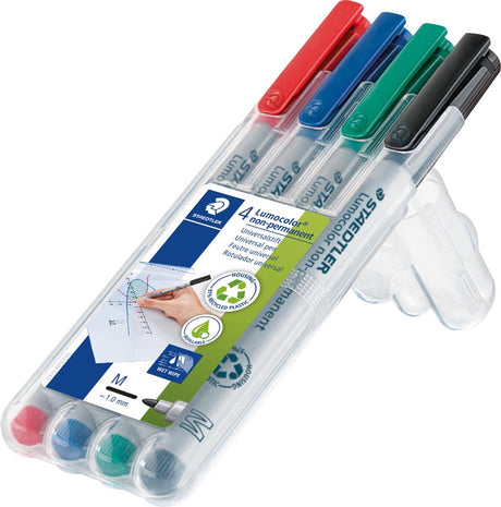 Staedtler Lumocolor M Non-Permanent Stift - Box 4 Farben